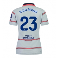 Camisa de Futebol Atletico Madrid Morten Hjulmand #23 Equipamento Alternativo Mulheres 2026-27 Manga Curta